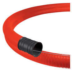 Grainplastics kabelrør 40-32mm DV. 50m med træktråd. rød PE.