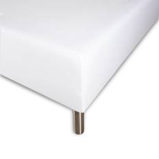 Boxlagen 160x200 cm - 100% Økologisk bomuldssatin - Hvid - GOTS certificeret bokslagen til madras