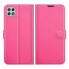 Samsung Galaxy A22 5G - Læder cover / pung - Rosa