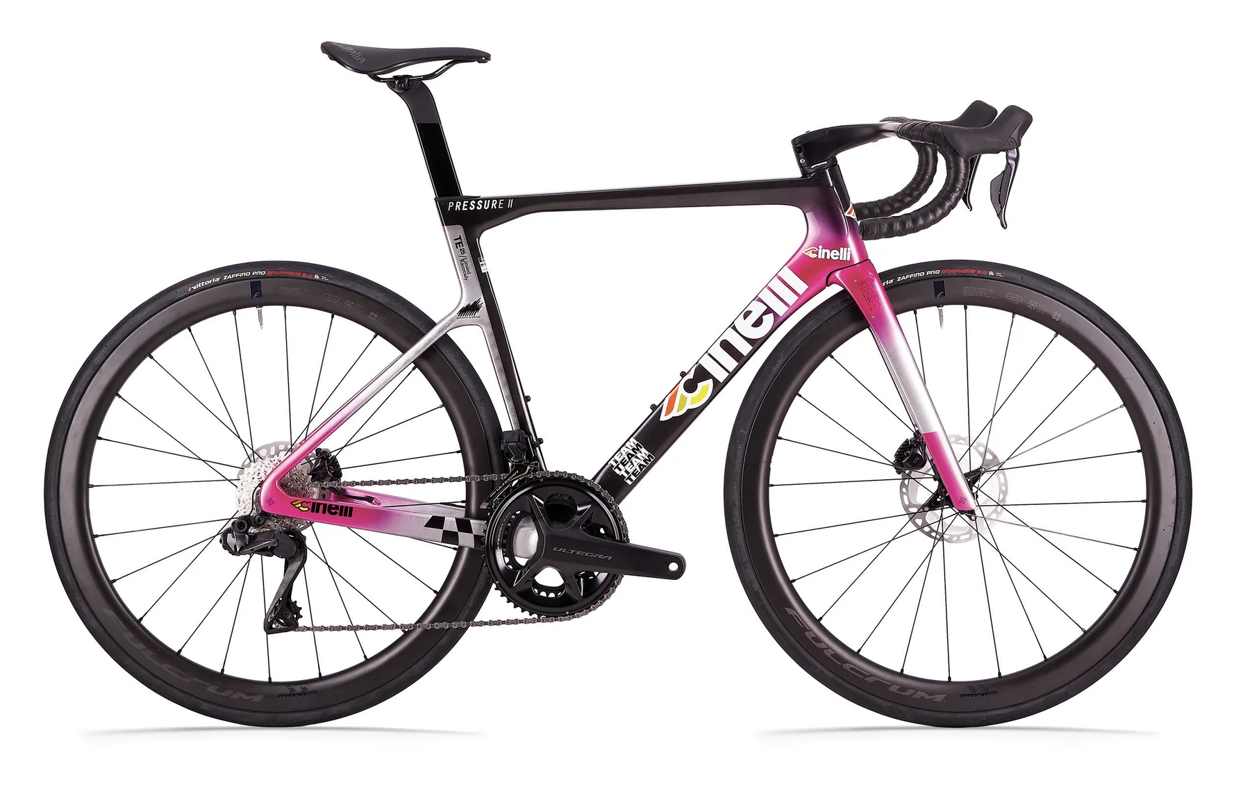 Cinelli Pressure II 2025 - Shimano 105 Di2 2x12sp - Fulcrum Racing 600 - L / TEAM EDITION '25