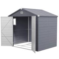 Redskabsskur 4,1 m³, haveskur med pulttag, 240 x 190 x 180/228 cm, redskabsskur med låsbar dør, vindue, cykelgarage, haveskab af