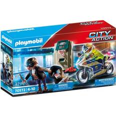 PLAYMOBIL 70572 -​ City Action -​ Polismotorcykel: Jakten på mynttjuven