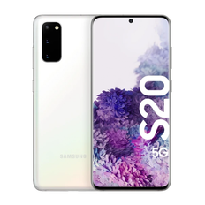 Brugt Samsung Galaxy S20 5G - Hvid / Brugbar / 128GB