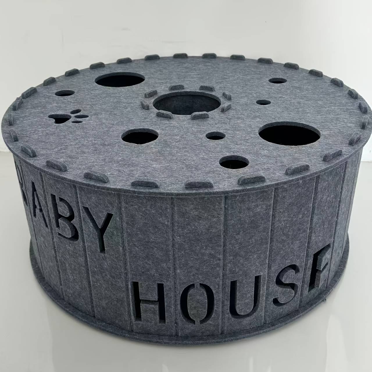 TEMU A Double-layered Cat Scratching Board Tunnel Made Of Felt, Semi-enclosed, Breathable, Detachable, Odorless, Durable, And Non-shedding