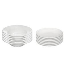 Servis set Djup Tallrik & Tallrik Cult Design Orient Vit 12 delar