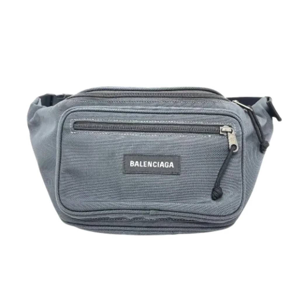 Balenciaga Vintage Pre-owned Stof balenciaga-tasker - Vintage - Dame - Grå - ONE SIZE - Uld