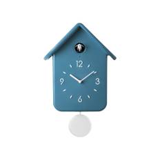 'QQ' CUCKOO CLOCK WITH PENDULUM "HOME" - Cerulean Blue