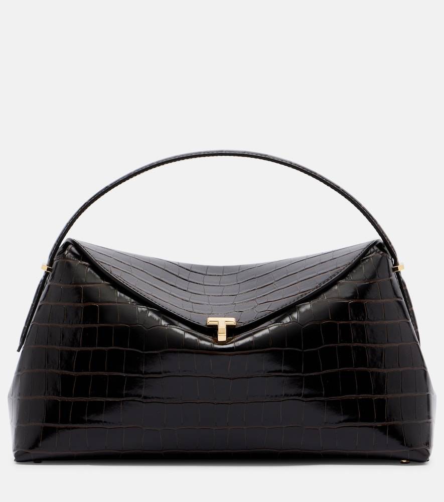 Toteme Bolso T-Lock de piel grabada - marrón - Talla Única