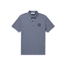 STONE ISLAND COMPASS PATCH POLO Size: M, colour: BLUE