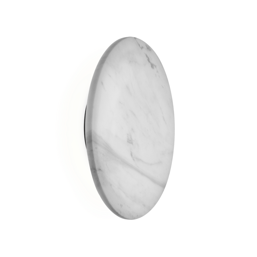 Miles LED væglampe Wever & Ducré - Hvid marmor / Model 2.0 Round / 2700K/warm hvid CRI90