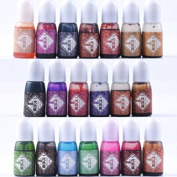 Uv Hars Pigment Diy Epoxyresis Ambects 20 Colors High concentration Color Sierra Maken Ink Painting Effect Findings Transp
