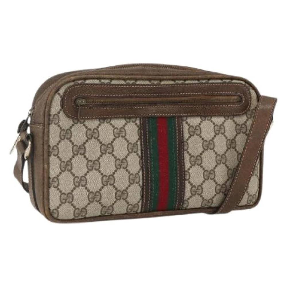 Gucci Vintage Pre-owned Plastic Cross Body Taske - Vintage - Dame - Beige - ONE SIZE - Tyl