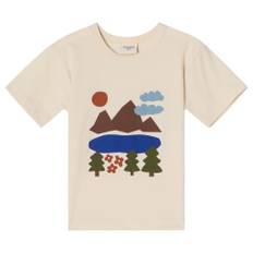 Kuling GOTS Santorini T-shirt Doodle Map 86/92 cm  Vit  86/92 cm  Unisex