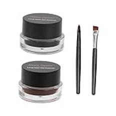 Didiseaon 2 St ögonskuggscreme brun eyeliner vätska mörkbrun ögonskugga makeup make up eyeliner penna svart vattenfast eyeliner ögonskuggkräm varaktig flytande eyeliner gel uppsättning