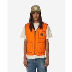 Quilted Nylon Shell Vest Orange - Orange - M