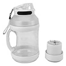 Bärbar Blender Personlig Blender, 2L Sport Smoothie Blender med 6 Kanter Blad, 18000rpm 4000mAh Typ C Travel Juice Blender Mini Juicepress för Hemmakontor Gym Sport och Resor (Vit)