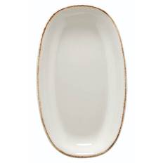 Bonna Oval Retro tallrik 33x19 cm, 6 ant/krt, Patina