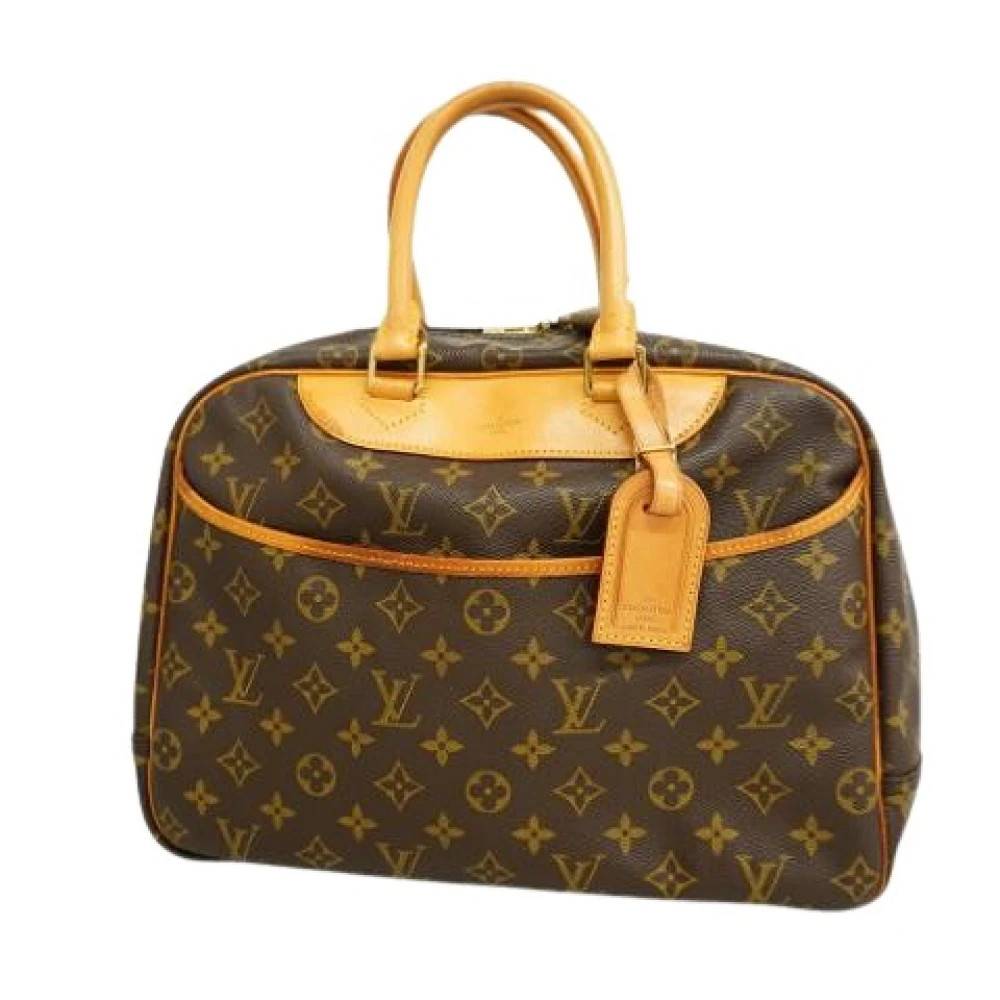 Louis Vuitton Vintage Pre-owned Monogram Canvas Håndtaske - Vintage - Dame - Brun - ONE SIZE - Læder