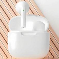 True Wireless Earbuds, Trådlösa stereobrusreducerande hörlurar, HD-musikljud, Trådlös laddning & över 24 timmar lång batteritid med typ C Charge Port - Multifärgad (rosa,blå,vit,svart,lila)