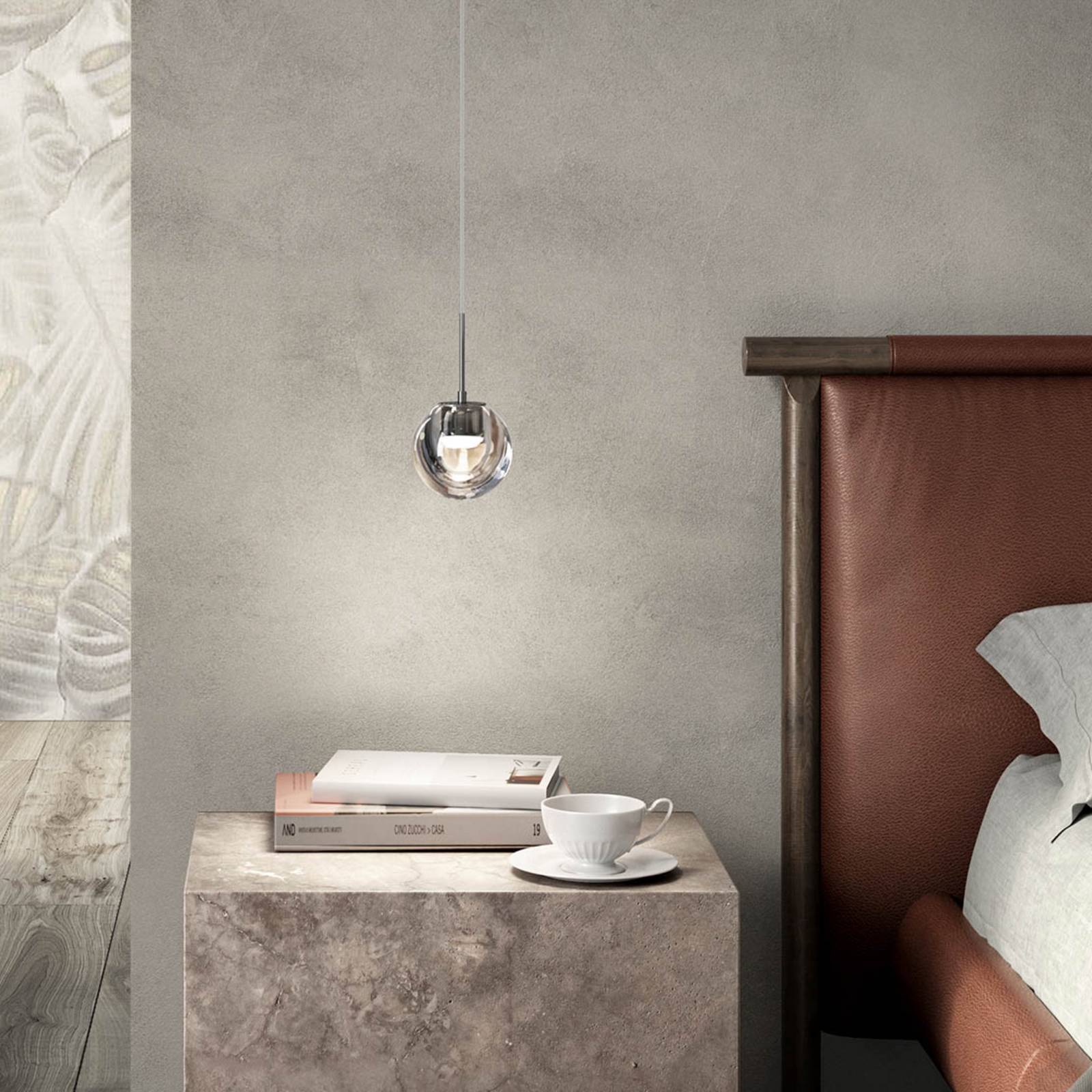 kdln Hänglampa Dew, dimbar, Förkromad / silver, Kök, Glas, Design, Pendellampa