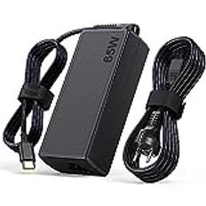 65W 45W USB C Laptop-laddare för Lenovo ThinkPad Yoga HP Chromebook för Dell Latitude XPS Typ C Snabb datorladdare Nätadapter Nätsladd Kompatibel med Acer Samsung Asus Google