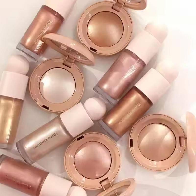 Rare Beauty Light Silky Touch Highlighter Soft Pinch Flytande Rouge Positive Light Flytande Luminizer Hållbar Oljekontrollerande Smink