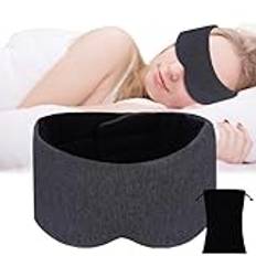 ACWOO Cotton Sovmask, Light-Blackout Sovmask Med Förvaringspåse, Supermjuk Och Bekväm Ögonblind, Sovhjälp Ögonmask För Kvinnor Och Män, Tupplur, Resor, Presenter, Meditation, Skiftarbete