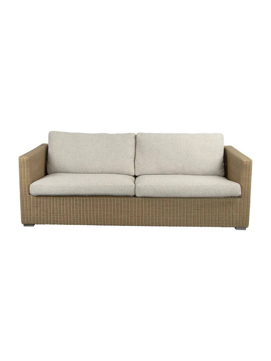 Chester 3-pers Loungesofa fra Cane-line Natural / Desert Sand, Cane-line Rise - Jacobsen Plus