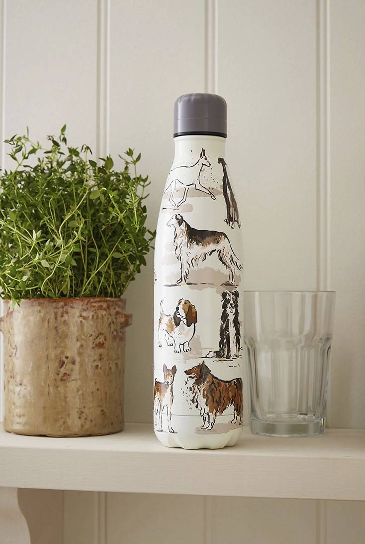500 ML. TERMOFLASKE - rustfrit stål, gårdhunde