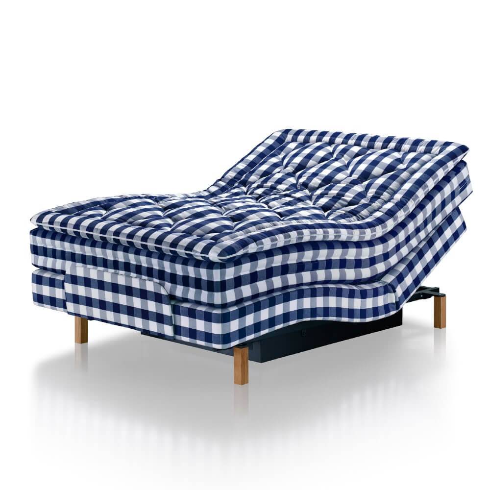 Hästens Adjustable Ställbar Säng 105x200 Blue Check (105x200)