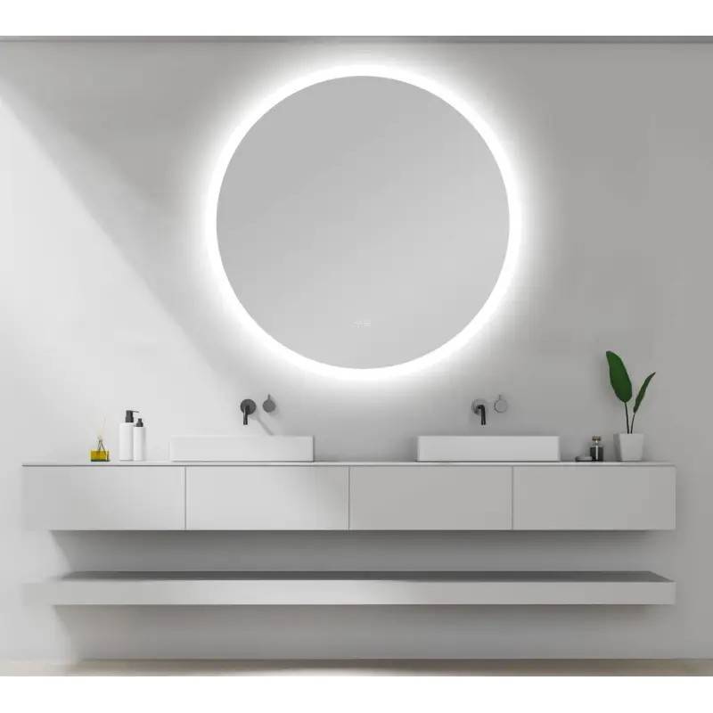 Nordic Bad Sandra 4 rundt LED-spejl, m/antidug, Ø60 cm