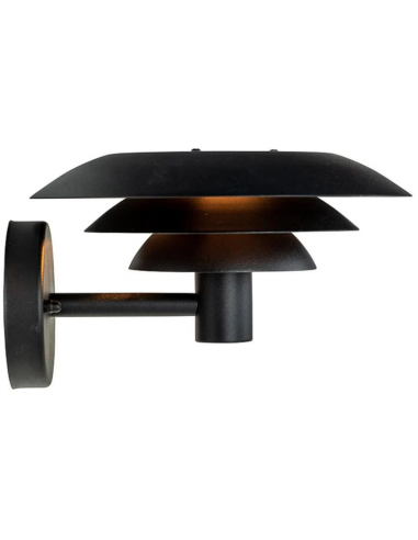 DL25 Udendørs væglampe i stål H16,2 cm 1 x G9 LED - Sort