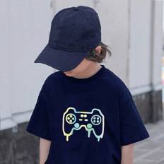 Tween Boy 2024 Summer New Arrival Gaming Console Round Neck Short Sleeve T-Shirt