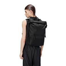 Unisex Black Trail Rolltop Backpack