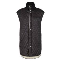 Sofie Schnoor, Jakke, Dame, Sort, S, Uld, Sort Vest med Teddy Foer