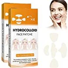 2Box Hydrocolloid Face Mask for Acne,Pore Cleansing Strips Acne Patches,Deep Cleansing Pore Strips,5 Large Pimple Patches for Face for All Skin Types