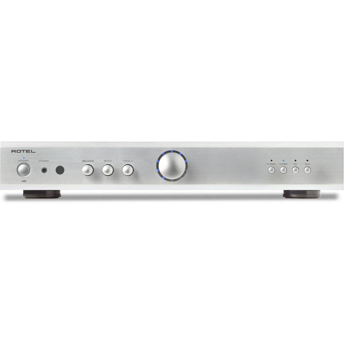 Rotel A8 silver - Stereo integrerad transistorförstärkare, A + B