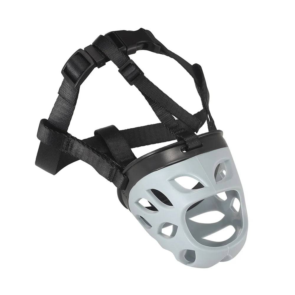 Breathable Anti-Bite Dog Muzzle with Open Nose - Gray / 6-suit 44-55kg / SPC (6-suit 44-55kg)