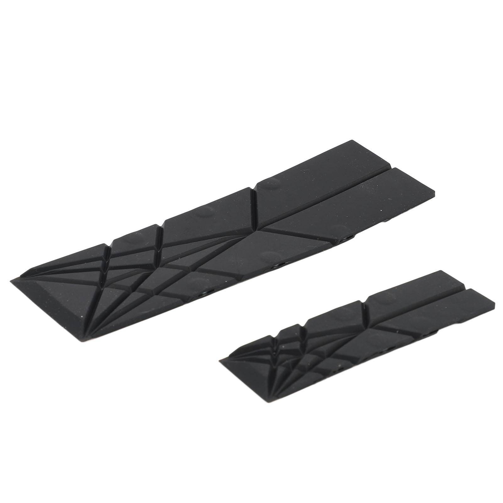 Polygons Platt 3 i 1 Måttskedar 2 Skedar med 6 Olika Storlekar Multifunktionell Vikbar Platt Köksredskap Redskap Skedar Svart white