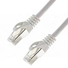 SeKi nätverkskabel S/FTP PIMF Cat. 7 0,25 meter vit patchkabel Gigabit Ethernet LAN DSL CAT7 kabel