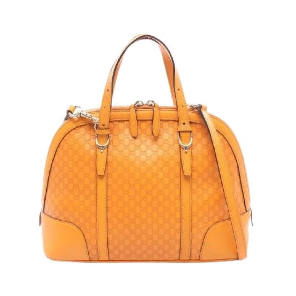 Gucci Vintage Pre-owned Nice Læder 2way Håndtaske - Vintage - Dame - Orange - ONE SIZE - Læder