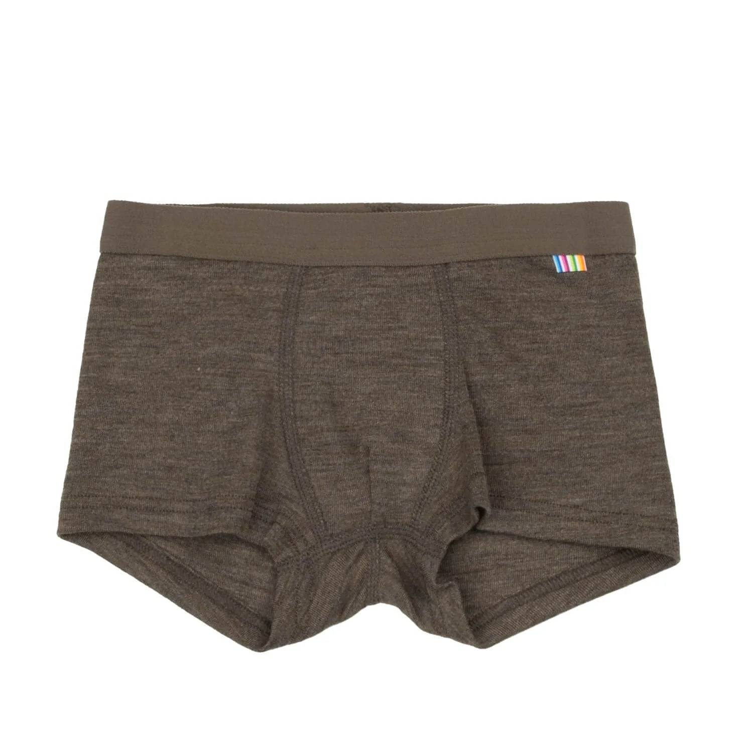 Joha uld silke boxershorts brun melange.