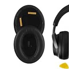 Geekria QuickFit ersättningsöronkuddar för BOSE QuietComfort Ultra, QC Ultra hörlurar öronkuddar, headset öronkuddar, öronkuddar, öronkåpor, reparationsdelar (svart)