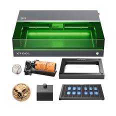 xTool S1 20W Laser Graviermaschine Deluxe Kit Geschlossene Sicherheit Laser Cutter, Pin Punkt Positionierung, Autofokus, 600mm/s Geschwindigkeit, 498 * 333mm Arbeitsbereich für Metall, Holz,