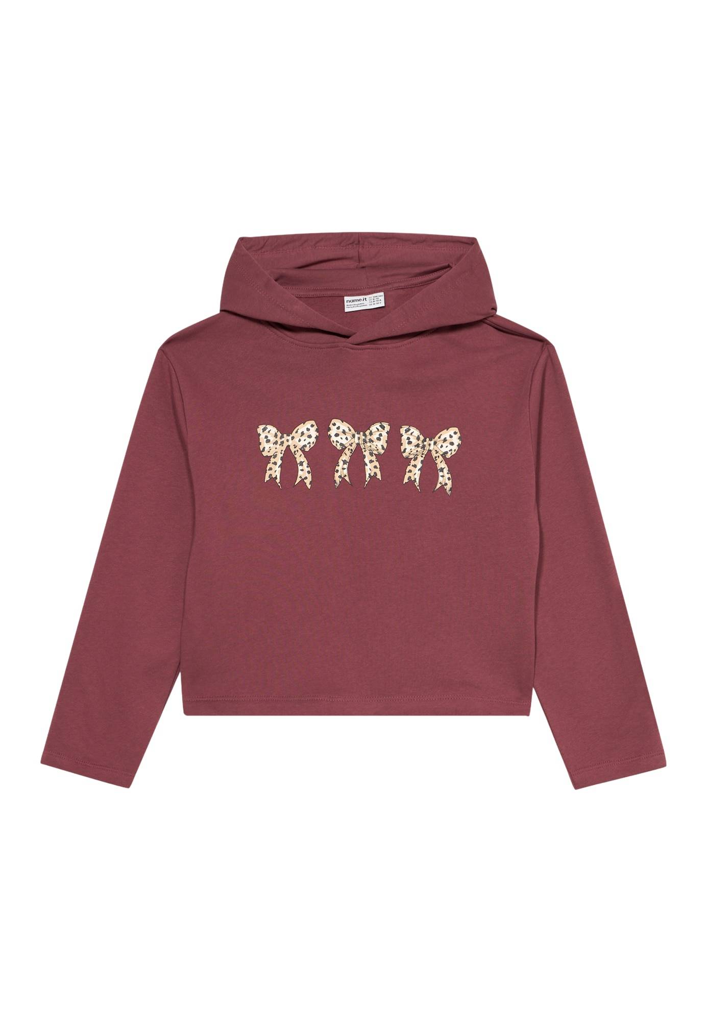 NAME IT Sweatshirt 'NKFVIALA'  beige / bær / sort