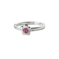 Noa Kids Silverring blomma med rosa sten Stl.45