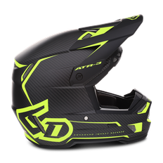 6D ATR-3 Nova Crosshjälm Matt Neon Gul XS