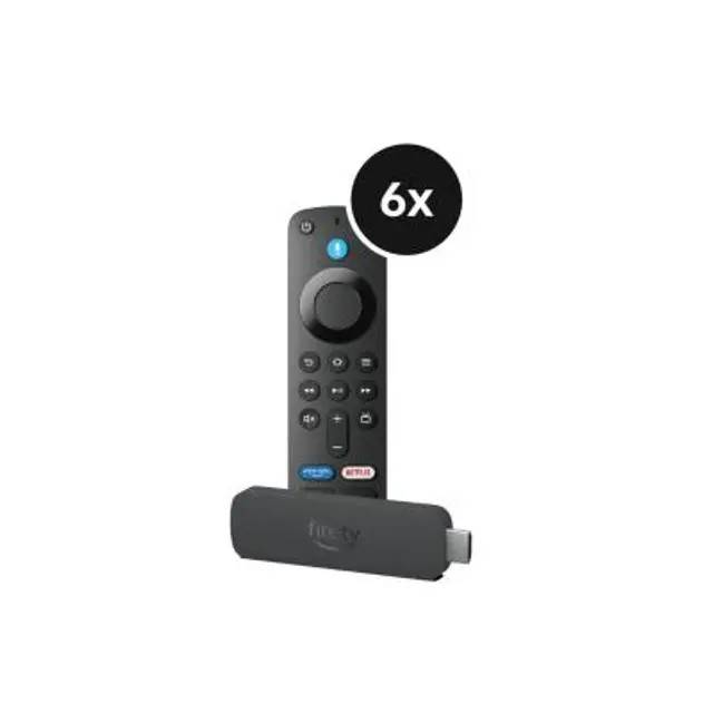Fire TV Stick 4K Plus - Neueste Generation - Wi-Fi 6 und Alexa - 6er-Set