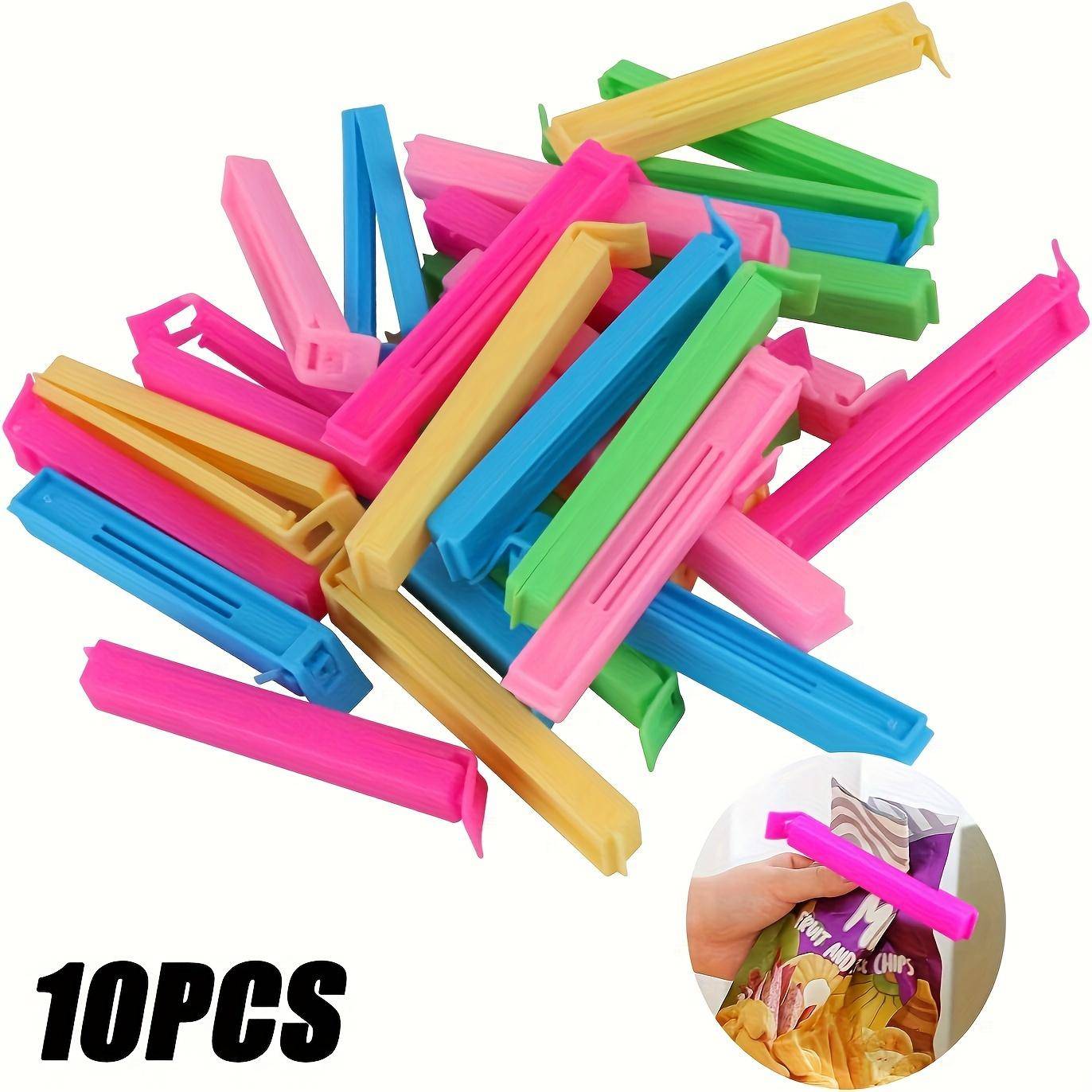 Reusable Plastic Food Bag Clips 10pcs Moisture-proof and Dust-proof Kitchen Organizers for Fresh-Keeping Storage 10pcs