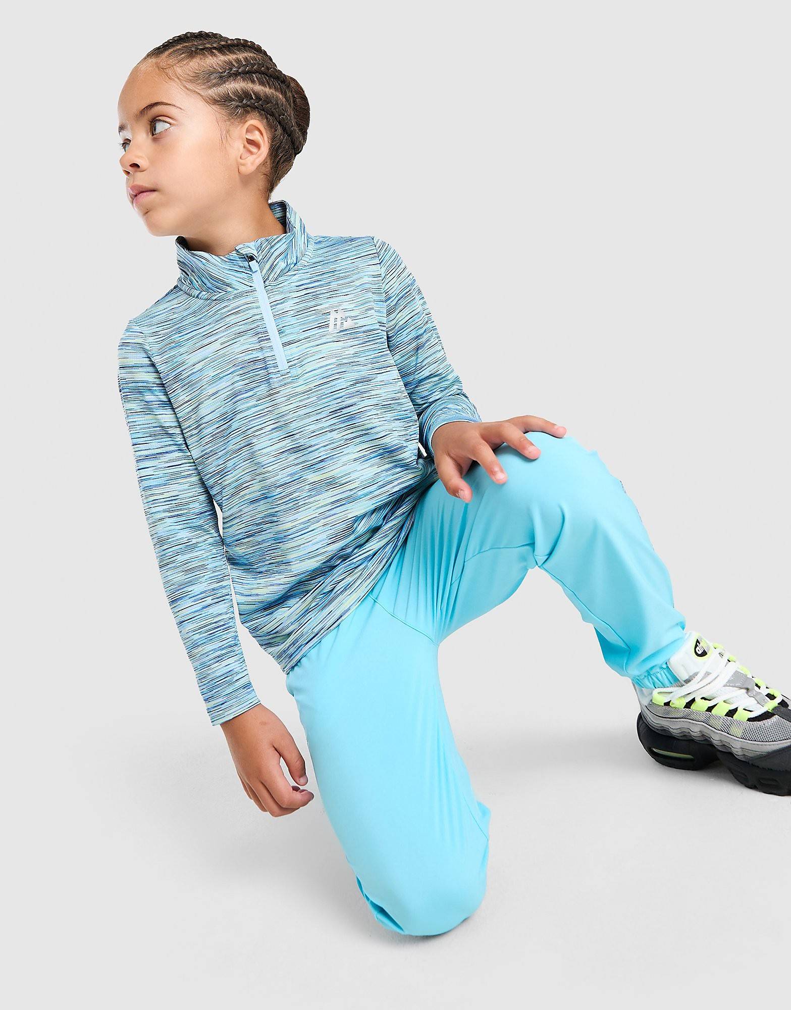 MONTIREX Trail 1/4 Zip Tracksuit Children, blå - 5-6Y